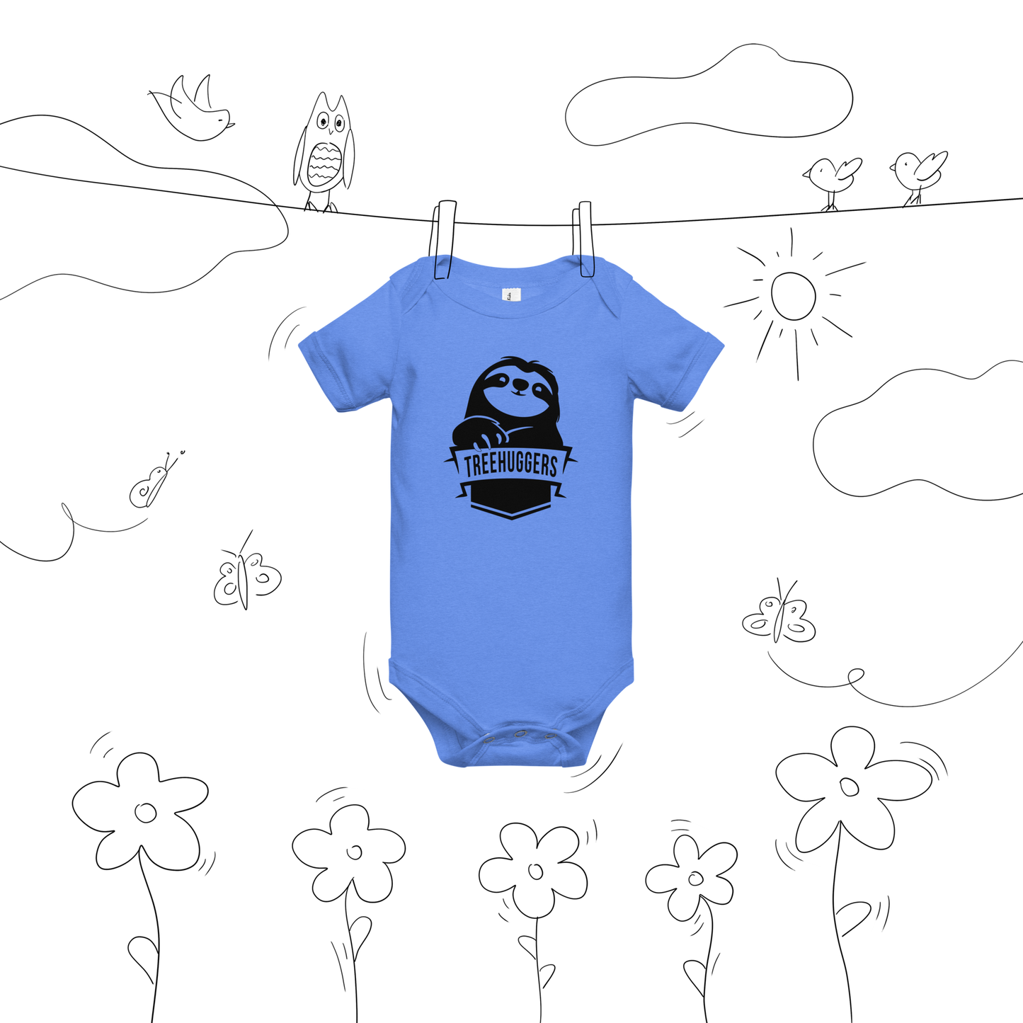 Treehugger Baby short sleeve one piece